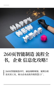 260页智能制造流程制造企业集团信息化整体解决方案PPT