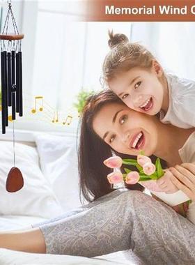 26 Inch Antique Windchime Wall Hanging 6 Tubes Memorial