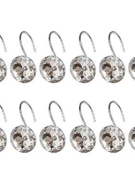 12Pcs Shower Curtain Hooks Useful Curtain Hook Shower
