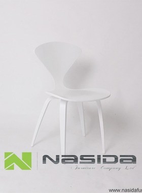 CH177 Natural side chair walnut or ash wooden Norman Cherner