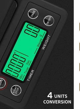 Household Drip Coffee Scale with Timer 0.1g High Precision E