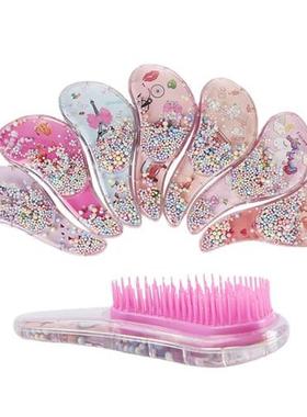 1Pc New Small Hair Care Comb Cartoon Unicorn Head Massager H