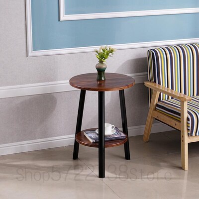 Simple small coffee table double table sofa side table bed s