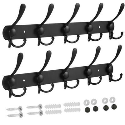 2 Pcs Towel Coat Hook Stainless Steel Clothes Door Hooks Hom