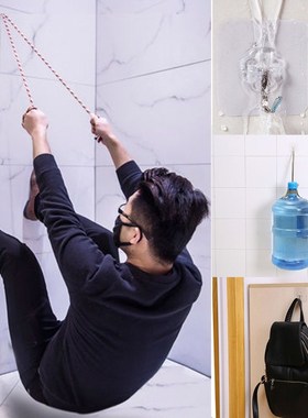 *Wall Door Self Adhesive Traceless Hooks Kitchen Clothes Coa