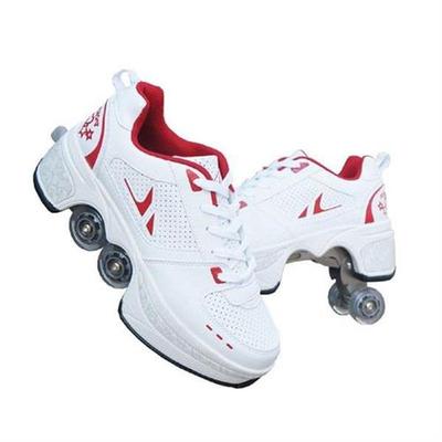 Hot Shoes Casual Sneakers Walk Roller Skates Deform Runaway
