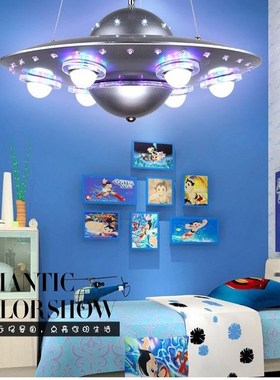 Children's Ceiling Lamp Creative Design toon Alien FO Fl