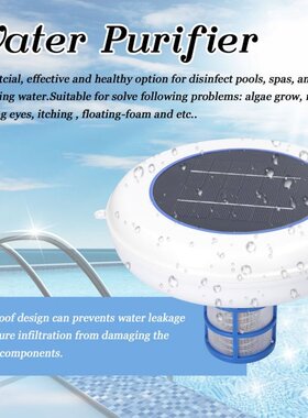 Effective Solar Power Silver Ion Swimming Pool Water Purifie