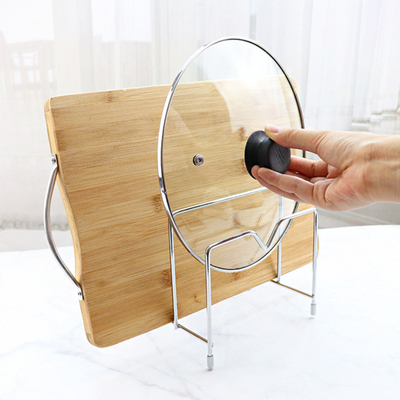 Cutting Board Storage Rack Stainless Steel Kitchen Pot