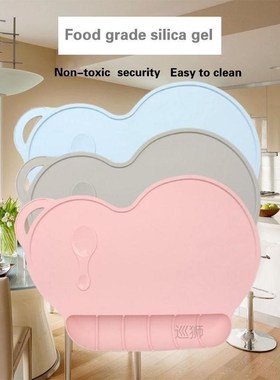 Food Grade Silicone Baby Bib Table Mat Infant Tiny Diner Por