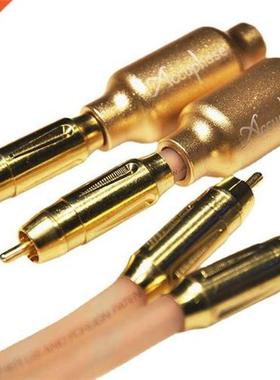 Audiophile Silver Plated Audio Cable Pure Copper RCA Plug