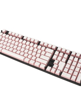 RGB 108 Keycaps ANSI Layout Add ISO PBT Pink Pudding Double