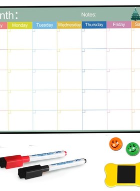 A3 Size Magnetic Board Monthly Calendar,Dry Erase whiteboard