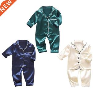 Children's pajamas set Toddler Boys Girls Ice silk s