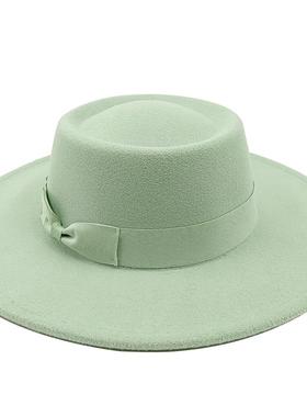 Wholesale price Fedora hat winter circular concave convex su