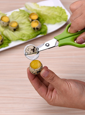 Practical 10PCS Stainless Steel Quail Egg Cutter Scissors