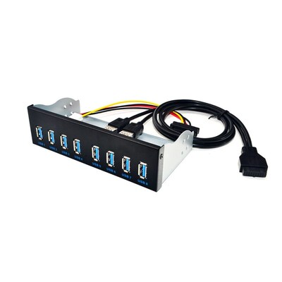 8 Port USB Hub USB3 5.25 USB 3.0 Front Panel Splitters USB 3