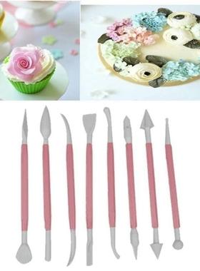 8pcs/Lot 16 Patterns Fondant Cake Decorating Flower Sugar Cr