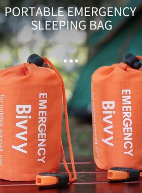 Portable Emergency Sleeping Bag Blanket Storage Bags Plastic