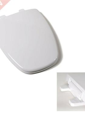 Deluxe Plastic Sque Slow Close White Elongated Toilet Sea