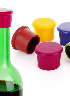 Cute 1pc Silicone Wine Bottle Stoppers Keep Vacuum Sealed