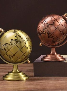 Practical Globe Decor Brass Smooth Texture Widely Applied