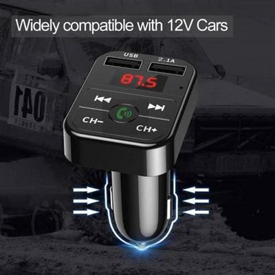 Car Bluetooth-compatible 5.0 FM Transmitter Wireless