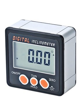 Electronic Protractor Digital Inclinometer 0-360 Aluminum Al