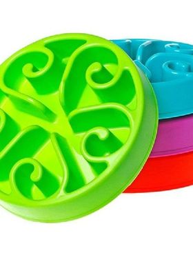 Flower Design Pet Dog Preventing Choking Dog Feeder Slow