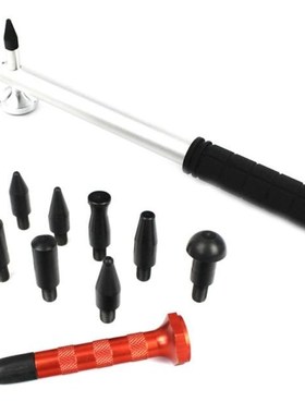 DIY Paintless Dent Repair Kit Metal Tap Down Pen with 8 Hea
