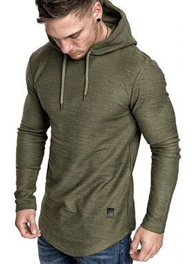 2021 New Men's Brand Solid Color Sweatshirt Fashion