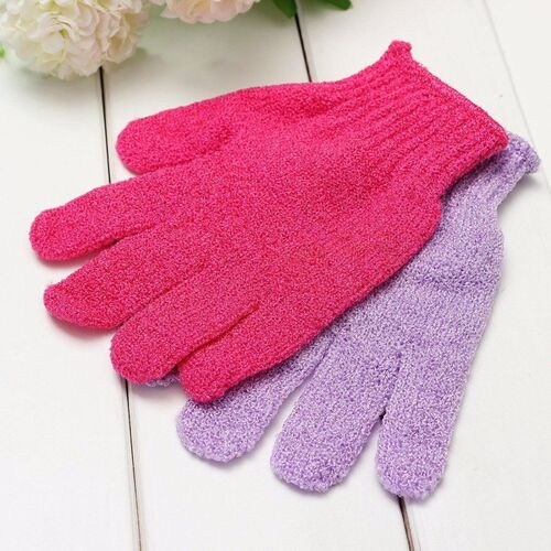 Back Scrub Exfoliating Body Massage Sponge Bath Gloves skin