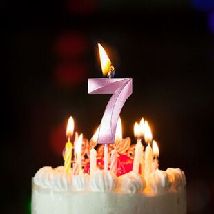 Birthday Candles Cake Numeral Candles Happy Birthday Cake
