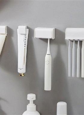 Punch-free Wall-mounted Toothbrush Holder Toothpaste Holder
