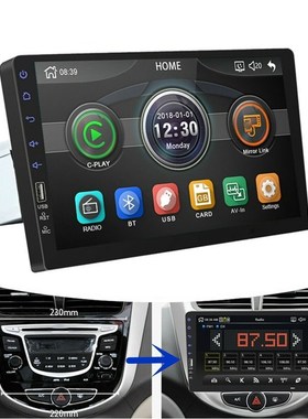 9Inch 1Din Car MP5 Player Press Screen FM Radio Bluetooth US