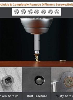 Stainless Steel Stripped Screw Extractor Kit Damaged Screw E