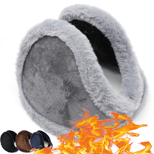 Thicken Velvet Earmuffs Winter Warm Outdoor Cycling Headphon