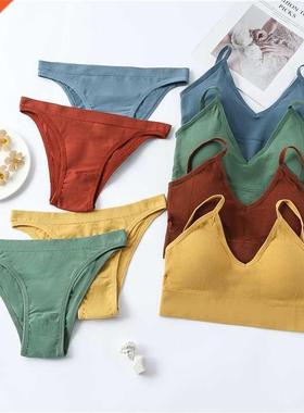 2PCS Bra Set Women Underwear Set Sexy Bralette Female Linger