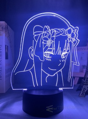 Anime 3d Lamp Zero Two Figure Nightlight Kids Child Girls Be