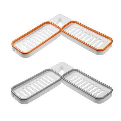 Bathroom Wall Mount Rotatable Corner Shelf Foldable Shower