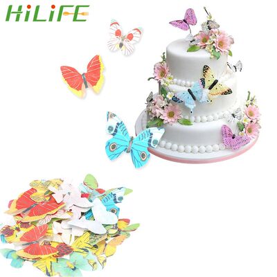 40 Piece/Set Cake Cupcake Topper Edible Glutinous Wafer Rice