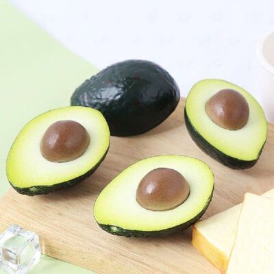 Simulation Fruit Half Avocado Artificial Avocados Fake