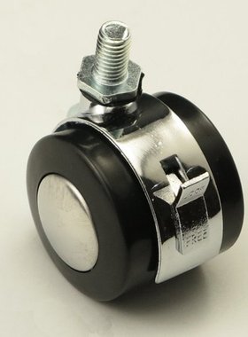 A 40kg Black Alloy Universal Wheels Silent Swivel Casters Fu