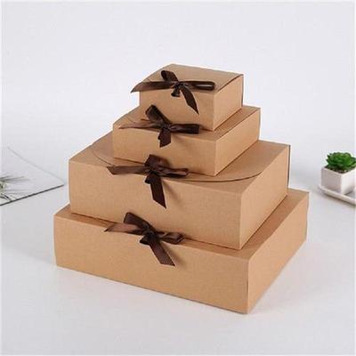 10pcs Multi Size Kraft Paper Box Cardboard Packaging