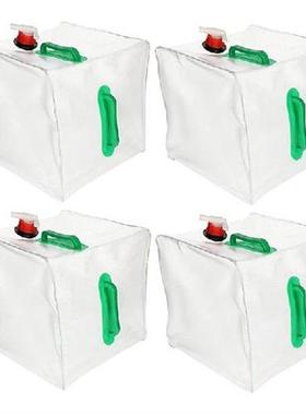 Hot Set of 4 Foldable Water Canisters with Handle and