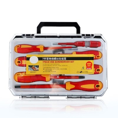 7Pcs/Set Insulated Screwdriver Set 1000V Cross Slotted Scre