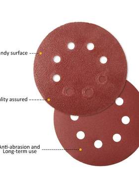 100pcs/set 125mm Sandpaper Round Sanding Discs Hook Loop San