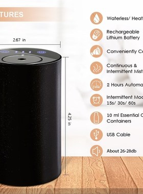 Essential oil diffuser car  air freshener aroma Waterless us