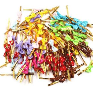 Bow Tie Wrapping Golden Wire 100pcs Binding Lollipop Candy