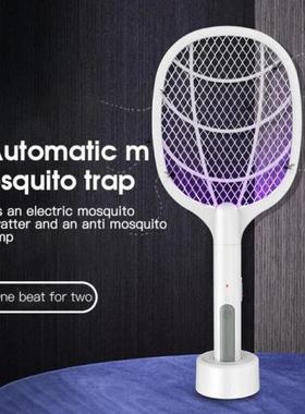 Electric Insect Racket Mosquito Swatter Home 2 In 1 USB Lith